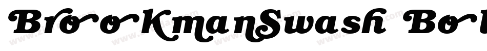 BrookmanSwash Bold字体转换